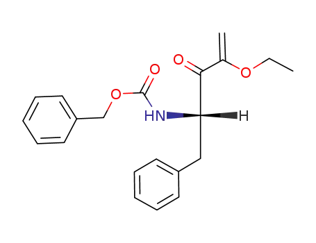 2-ethoxy-5-phenyl-4-<<(phenylmethoxy)carbonyl>amino>-3-oxo-1-pentene
