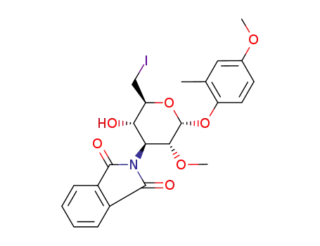 4-methoxy-2-methylphenyl 3,6-dideoxy-6-iodo-2-methoxy-3-phthalimido-α-D-glucopyranoside