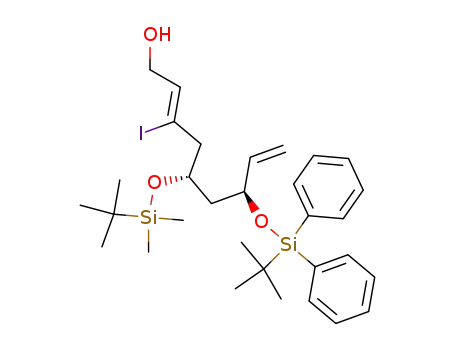 (Z)-(5S,7S)-5-(tert-Butyl-dimethyl-silanyloxy)-7-(tert-butyl-diphenyl-silanyloxy)-3-iodo-nona-2,8-dien-1-ol
