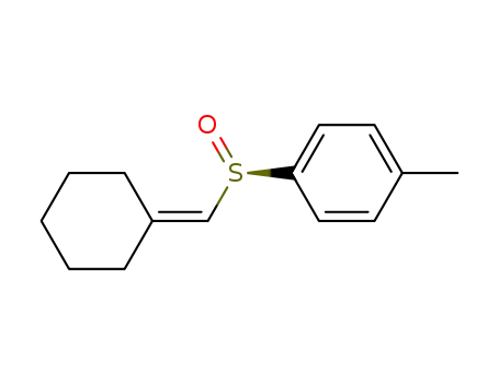 Molecular Structure of 63231-32-3 (Benzene, 1-[(cyclohexylidenemethyl)sulfinyl]-4-methyl-, (R)-)