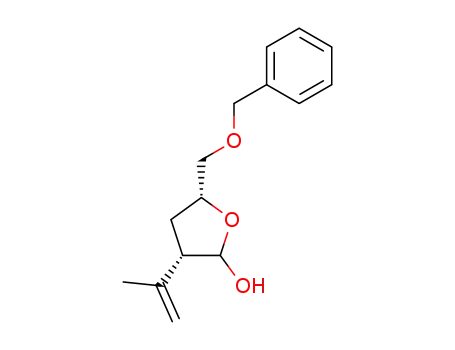 Molecular Structure of 105558-09-6 (2-Furanol, tetrahydro-3-(1-methylethenyl)-5-[(phenylmethoxy)methyl]-)