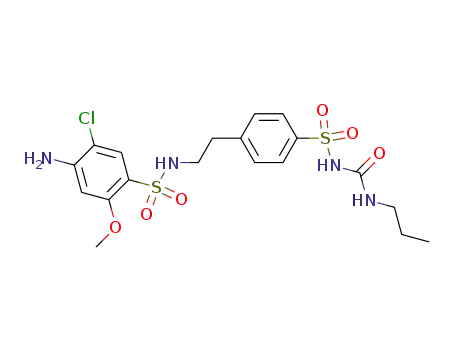 Urea, 1-((p-(2-(4-amino-5-chloro-2-methoxybenzenesulfonamido)ethyl)phenyl)sulfonyl)-3-propyl-