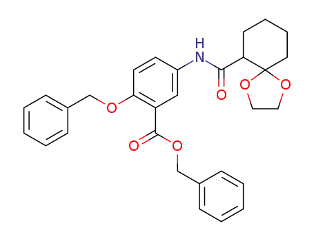 N-<4-(benzyloxy)-3-(benzyloxycarbonyl)phenyl>-1,4-dioxaspiro<4.5>decane-6-carboxamide