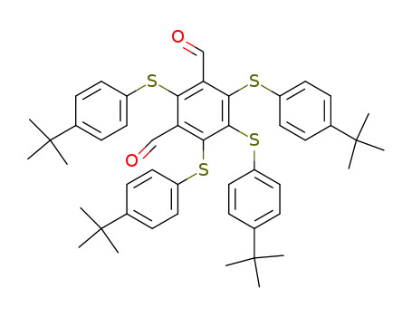 2,4,5,6-tetrakis-(4-<i>tert</i>-butyl-phenylsulfanyl)-benzene-1,3-dicarbaldehyde