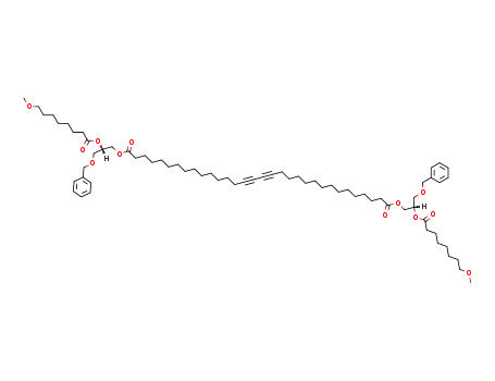 Dotriaconta-15,17-diynedioic acid bis-[(S)-3-benzyloxy-2-(8-methoxy-octanoyloxy)-propyl] ester