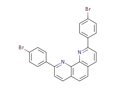 Molecular Structure of 129265-60-7 (1,10-Phenanthroline, 2,9-bis(4-bromophenyl)-)