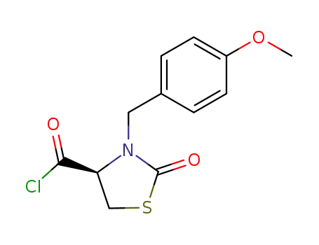 4-Thiazolidinecarbonyl chloride, 3-[(4-methoxyphenyl)methyl]-2-oxo-,
(4S)-