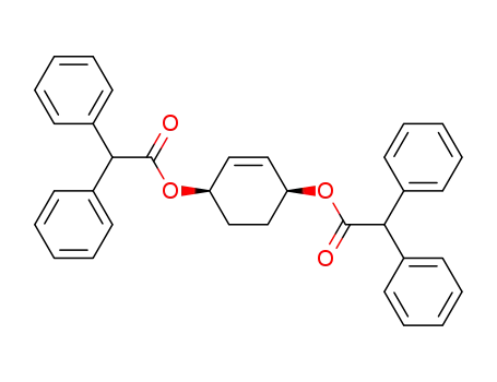 Benzeneacetic acid, a-phenyl-, 2-cyclohexene-1,4-diyl ester, cis-