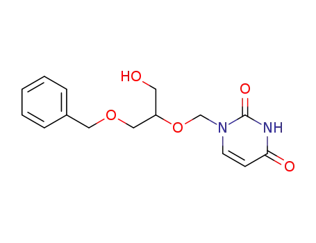 2,4(1H,3H)-Pyrimidinedione,
1-[[1-(hydroxymethyl)-2-(phenylmethoxy)ethoxy]methyl]-