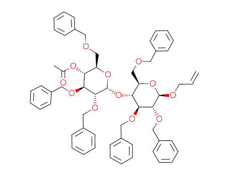 allyl-O-(4-O-acetyl-2,3,6-tri-O-benzyl-α-D-glucopyranosyl)-(1->4)-2,3,6-tri-O-benzyl-β-D-glucopyranoside