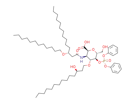 2,6-anhydro-3-deoxy-5-O-diphenylphosphono-3-[(R)-3-(dodecyloxy)tetradecanamido]-4-O-[(R)-3-hydroxytetradecyl]-D-glycero-D-ido-heptonate