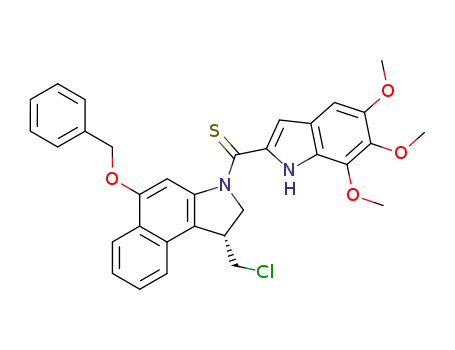(5-benzyloxy-1-chloromethyl-1,2-dihydro-benzo[<i>e</i>]indol-3-yl)-(5,6,7-trimethoxy-1<i>H</i>-indol-2-yl)-methanethione