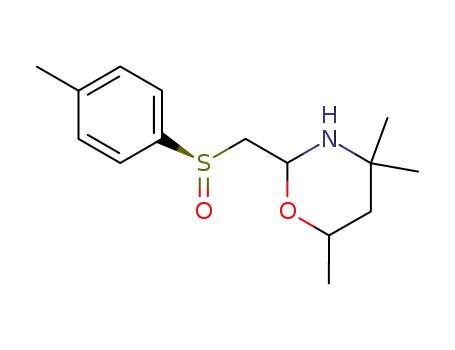 2H-1,3-Oxazine,
tetrahydro-4,4,6-trimethyl-2-[[(R)-(4-methylphenyl)sulfinyl]methyl]-