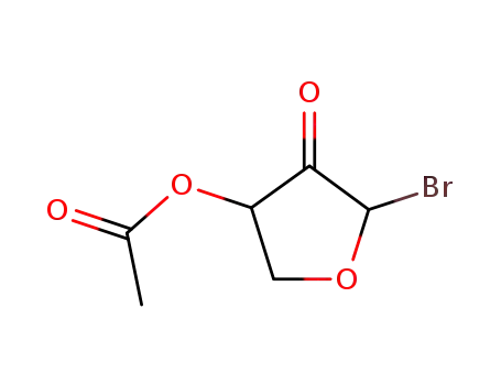 3(2H)-Furanone, 4-(acetyloxy)-2-bromodihydro-