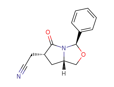 (2R,5S,7R)-7-cyanomethyl-8-oxo-2-phenyl-1-aza-3-oxa-bicyclo[3.3.0]octane