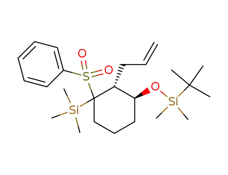 [(2R,3S)-2-Allyl-3-(tert-butyl-dimethyl-silanyloxy)-1-trimethylsilanyl-cyclohexanesulfonyl]-benzene