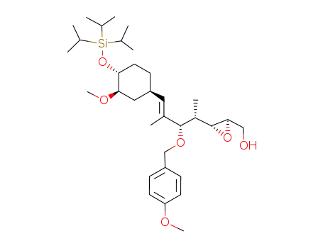 (2E,2R,3R,4S,5S)-4,6-Dimethyl-2,3-epoxy-5-<(p-methoxybenzyl)oxy>-7-<(1R,3R,4R)-3-methoxy-4-<(triisopropylsilyl)oxy>cyclohexyl>-2,6-heptadien-1-ol
