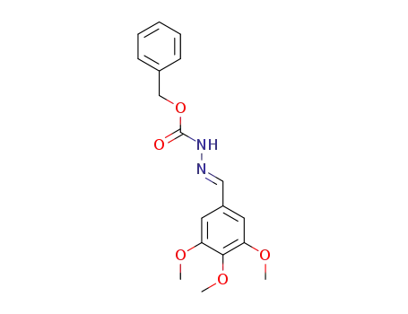 Molecular Structure of 1621252-63-8 ((E)-benzyl 2-(3,4,5-trimethoxybenzylidene)hydrazinecarboxylate)