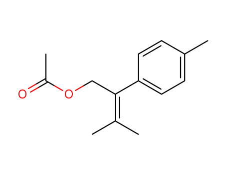 Molecular Structure of 80516-17-2 (3-methyl-2-p-tolylbut-2-en-1-ol)