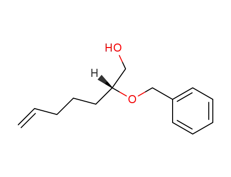 Molecular Structure of 86838-45-1 (6-Hepten-1-ol, 2-(phenylmethoxy)-, (2R)-)