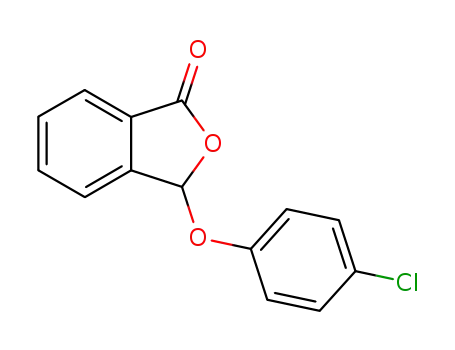 Molecular Structure of 61133-36-6 (1(3H)-Isobenzofuranone, 3-(4-chlorophenoxy)-)