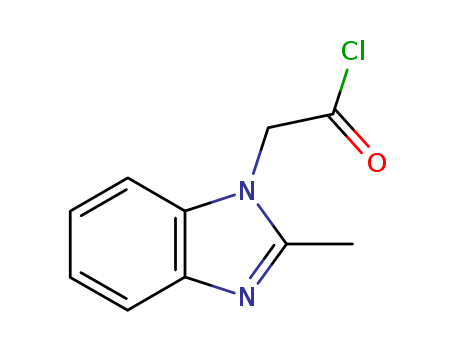 Molecular Structure of 104070-08-8 (1H-Benzimidazole-1-acetyl chloride, 2-methyl-)