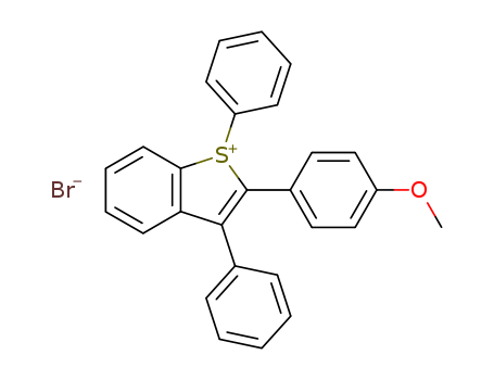 Benzo[b]thiophenium, 2-(4-methoxyphenyl)-1,3-diphenyl-, bromide