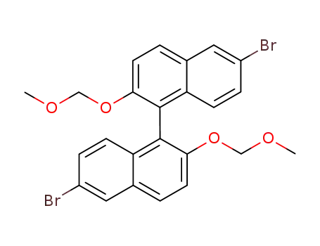 Molecular Structure of 179866-74-1 ((R)-(+)-6,6'-DIBROMO-2,2'-BIS(METHOXYMETHOXY)-1,1'-BINAPHTHYL)