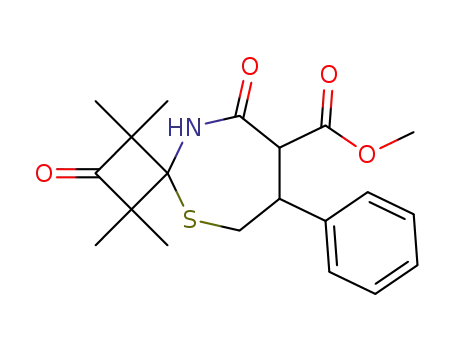 5-Thia-10-azaspiro[3.6]decane-8-carboxylic acid,
1,1,3,3-tetramethyl-2,9-dioxo-7-phenyl-, methyl ester, cis-
