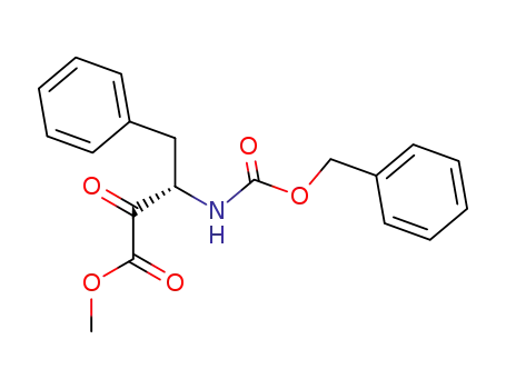 Molecular Structure of 157683-55-1 ((3S)-3-[[(benzyloxy)carbonyl]amino]-2-oxo-4-phenylbutanoic acid methyl ester)