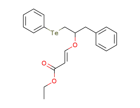 2-Propenoic acid, 3-[1-(phenylmethyl)-2-(phenyltelluro)ethoxy]-, ethyl
ester, (2E)-