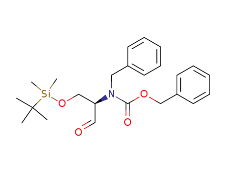 N-benzyl-N-carbobenzyloxy-O-tert-butyldimethylsilyl-D-serinal