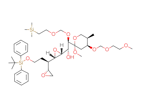 (1S,2R)-1-{(2R,3S)-3-[(R)-3-(tert-Butyl-diphenyl-silanyloxy)-1-(R)-oxiranyl-propyl]-oxiranyl}-2-[(2S,4S,5R)-2-methoxy-4-(2-methoxy-ethoxymethoxy)-5-methyl-tetrahydro-pyran-2-yl]-2-(2-trimethylsilanyl-ethoxymethoxy)-ethanol