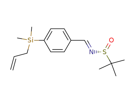 (R)-(-)-N-[(4-allyldimethylsilylphenyl)methylene]-tert-butanesulfinamide