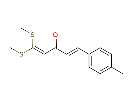 1,4-Pentadien-3-one, 5-(4-methylphenyl)-1,1-bis(methylthio)-, (E)-