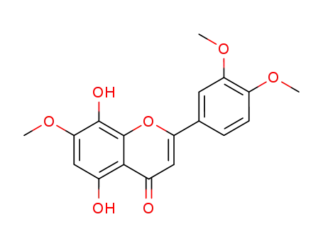 4H-1-Benzopyran-4-one,
2-(3,4-dimethoxyphenyl)-5,8-dihydroxy-7-methoxy-