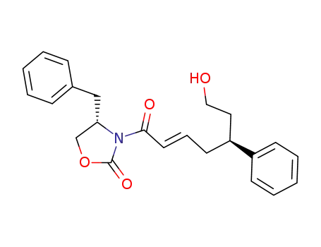 2-Oxazolidinone,
3-[(2E,5S)-7-hydroxy-1-oxo-5-phenyl-2-heptenyl]-4-(phenylmethyl)-,
(4S)-