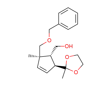 3-Cyclopentene-1-methanol,
2-methyl-5-(2-methyl-1,3-dioxolan-2-yl)-2-[(phenylmethoxy)methyl]-,
(1R,2R,5S)-