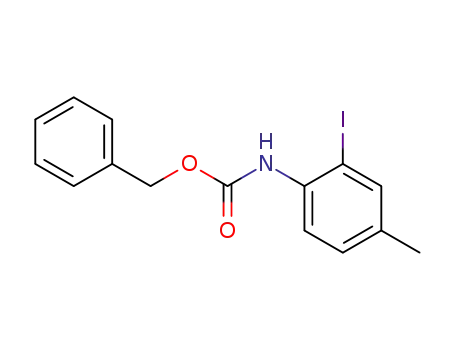 Molecular Structure of 212063-20-2 (Carbamic acid, (2-iodo-4-methylphenyl)-, phenylmethyl ester)