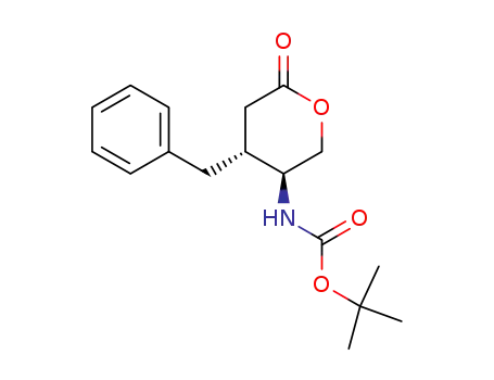 (4R,5S)-5<<(1,1-Dimethylethoxy)carbonyl>amino>-4-benzyltetrahydro-2H-pyran-2-one