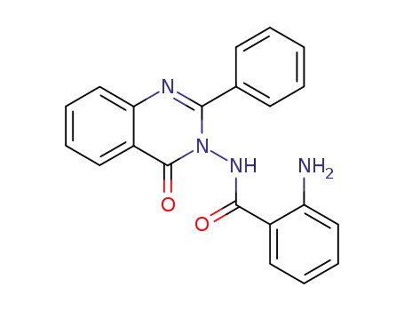 Molecular Structure of 190514-73-9 (Benzamide, 2-amino-N-(4-oxo-2-phenyl-3(4H)-quinazolinyl)-)