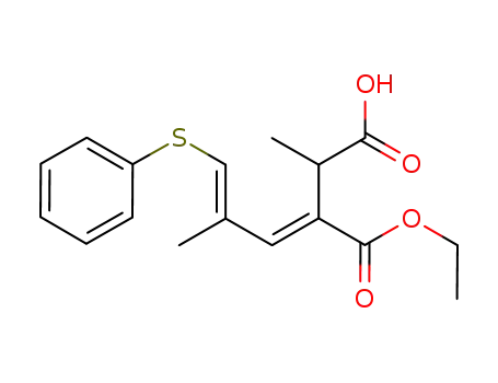 (3E,5E)-2,5-dimethyl-3-(ethoxycarbonyl)-6-thiophenyl-3,5-hexadienoic acid