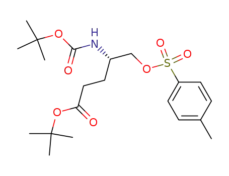 tert-butyl 4(S)-(tert-butoxycarbonylamino)-5-(p-tolylsulfonyloxy)pentanoate
