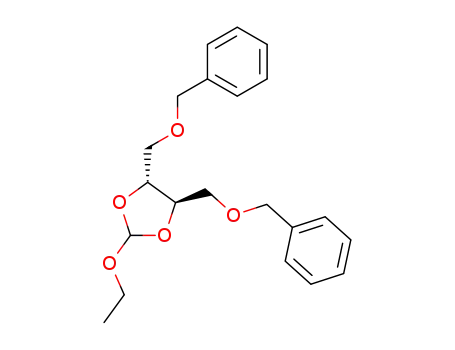 Molecular Structure of 80109-48-4 (1,4-bis-O-(benzyloxy)-D-threitol cyclic ethyl orthoformate)