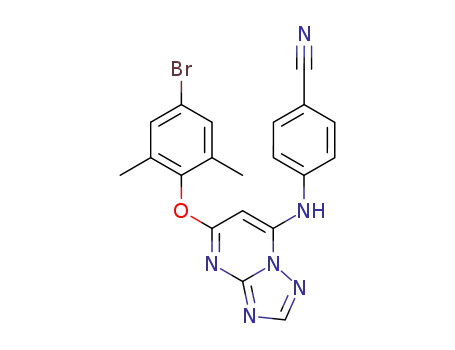 4-(5-(4-bromo-2,6-dimethylphenoxy)-[1,2,4]triazolo[1,5-a]pyrimidin-7-yl)aminobenzonitrile