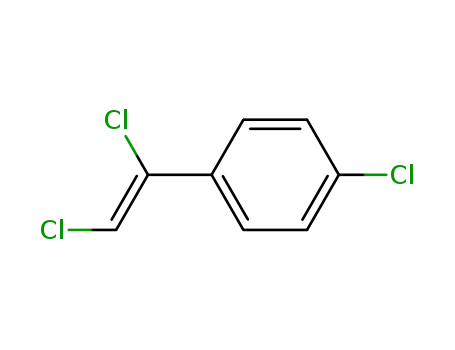 Molecular Structure of 7632-59-9 (Benzene, 1-chloro-4-(1,2-dichloroethenyl)-, (E)-)