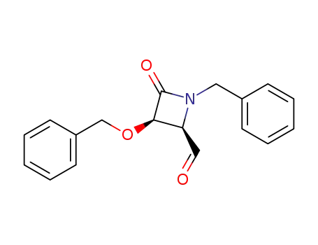 2-Azetidinecarboxaldehyde,
4-oxo-3-(phenylmethoxy)-1-(phenylmethyl)-, (2R,3R)-