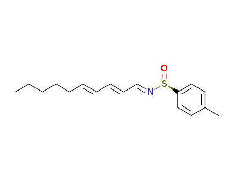 Molecular Structure of 372937-60-5 ((S)-(+)-N-(2,4-decaylidene)-p-toluenesulfinamide)