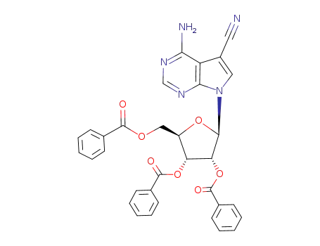 4-amino-5-cyano-7-(2,3,5-tri-O-benzoyl-β-D-ribofuranosyl)pyrrolo<2,3-d>pyrimidine