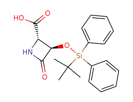 (3R,4S)-3-<(tert-Butyldiphenylsilyl)oxy>-2-oxo-4-azetidinecarboxylic Acid